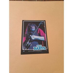 Vintage 1979 The Babys Trading Card #12 London Rock Band Collectible
